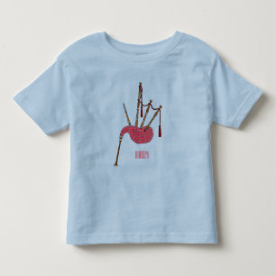 Bagpipe Cartoon Illustration Kleinkind T-shirt