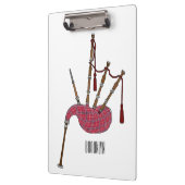 Bagpipe Cartoon Illustration Klemmbrett (Links)
