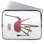 Bagpipe Cartoon Illustration Laptopschutzhülle (Vorderseite)