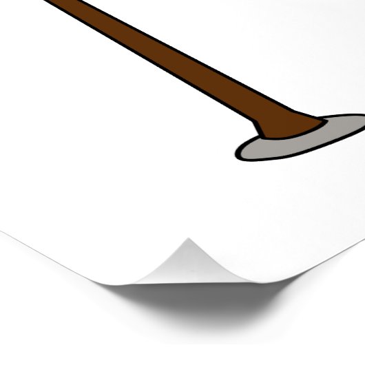 Bagpipe Cartoon Illustration Poster (Ecke)