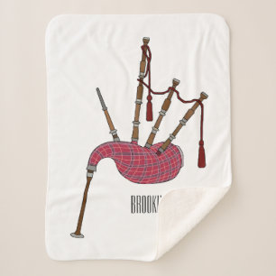 Bagpipe Cartoon Illustration Sherpadecke