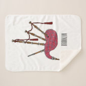Bagpipe Cartoon Illustration Sherpadecke (Vorderseite (Horizontal))