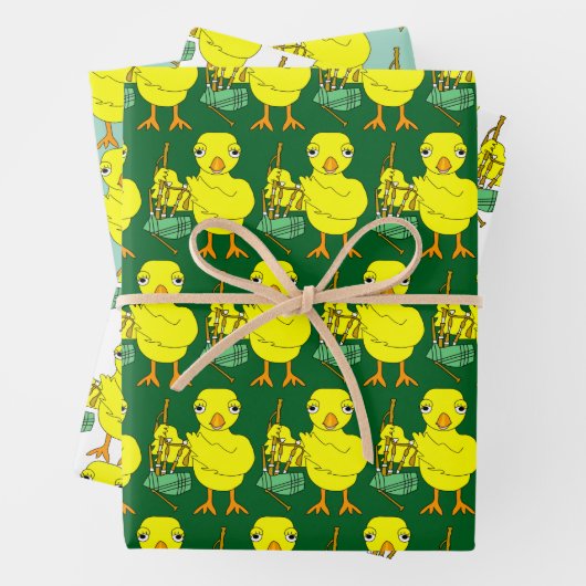 Bagpipe Chick Geschenkpapier Set (Beispiel)