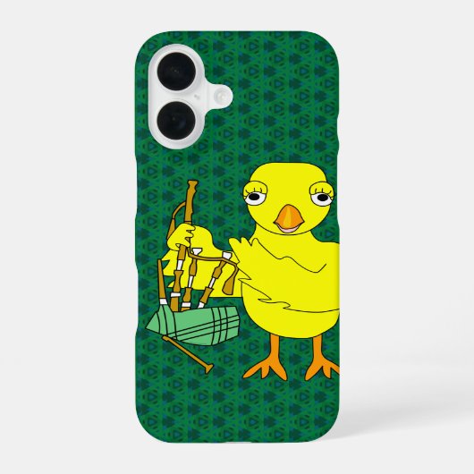 Bagpipe Chick iPhone 16 Hülle (Rückseite)