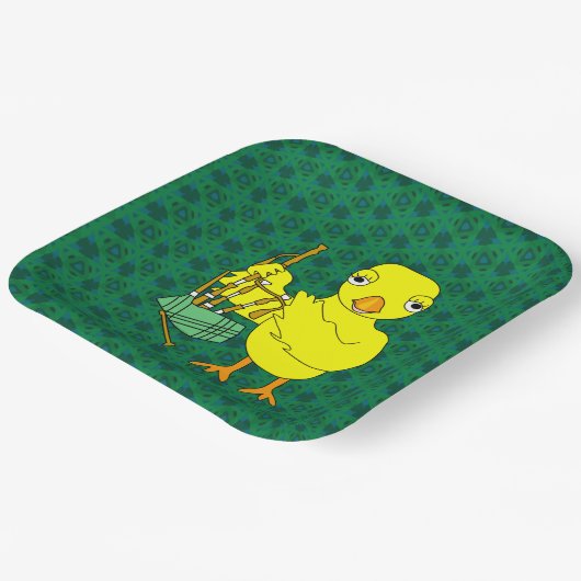 Bagpipe Chick Pappteller (Gewinkelt)