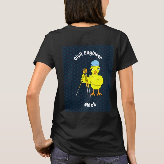 Bagpipe Chick Text T-Shirt (Rückseite)