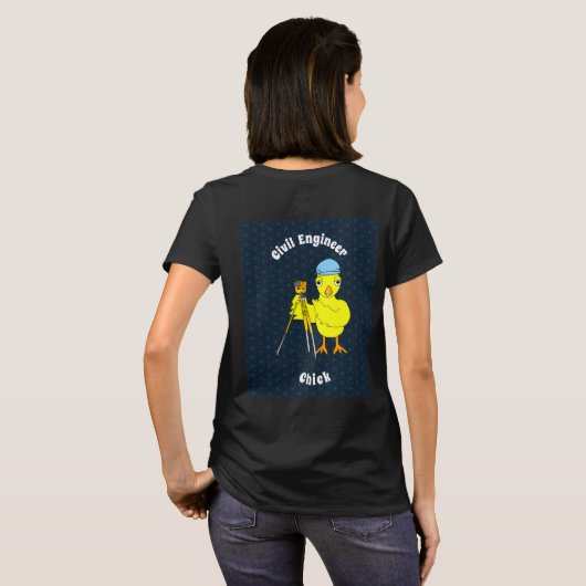 Bagpipe Chick Text T-Shirt (Schwarz voll)