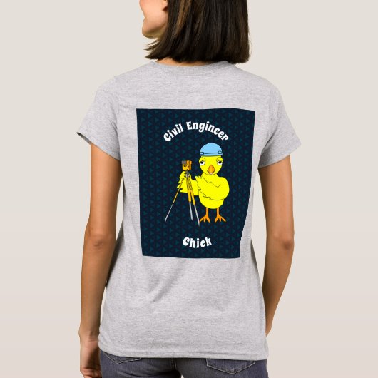 Bagpipe Chick Text T-Shirt (Rückseite)