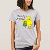 Bagpipe Chick Text T-Shirt (Vorderseite)