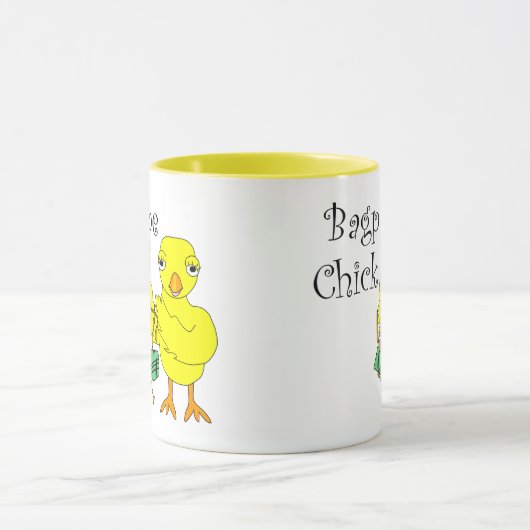 Bagpipe Chick Text Tasse (Zentrum)
