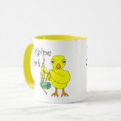 Bagpipe Chick Text Tasse (Vorderseite Links)
