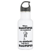 Bagpipe Edelstahlflasche (Vorderseite)