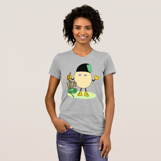 Bagpipe Egghead T - Shirt (Vorne ganz)