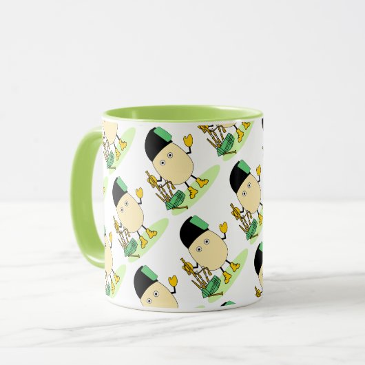 Bagpipe Egghead Tasse (Vorderseite Links)