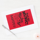 Bagpipe fühlt sich wie ein rechteckiger Aufkleber (Umschlag)