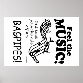 Bagpipe fühlt sich wie Musik Poster