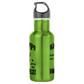 Bagpipe, Gehirnfriede Edelstahlflasche (Rückseite)