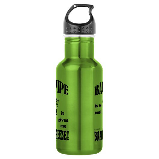 Bagpipe, Gehirnfriede Edelstahlflasche (Vorderseite)