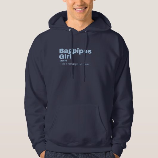 Bagpipe Girl  Hoodie (Vorderseite)