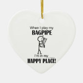 Bagpipe Happy Place Keramikornament (Vorne)