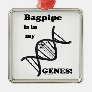 Bagpipe ist in meinen Genen Ornament Aus Metall