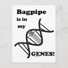 Bagpipe ist in meinen Genen Postkarte