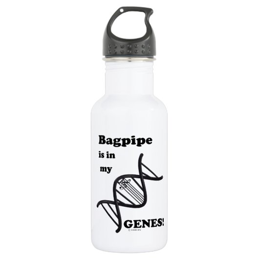 Bagpipe ist in meinen Genen Trinkflasche (Vorderseite)