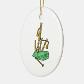 Bagpipe Keramik Ornament (Links)
