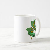 Bagpipe Kleeblatt Kaffeetasse (VorderseiteRechts)