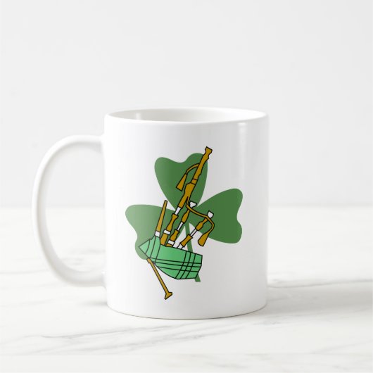 Bagpipe Kleeblatt Kaffeetasse (Links)