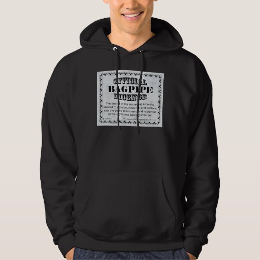 Bagpipe-Lizenz Hoodie (Vorderseite)