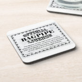 Bagpipe-Lizenz Untersetzer (Linke Seite)