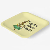 Bagpipe Music Rocks Pappteller (Gewinkelt)