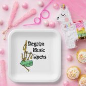 Bagpipe Music Rocks Pappteller (Party)