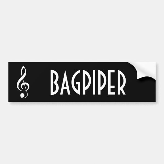 Bagpipe-Musik-Band-Autoaufkleber-Geschenk Autoaufkleber (Vorne)