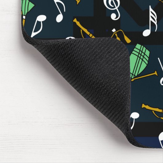 Bagpipe Musiknote Pattern Mousepad (Ecke)