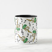 Bagpipe Musiknote Pattern Tasse (Zentrum)
