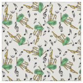 Bagpipe Musiknoten Pattern Stoff (Muster)