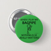 Bagpipe Nichts anderes zählt Button (Vorne & Hinten)