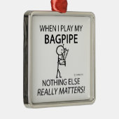 Bagpipe Nichts anderes zählt Silbernes Ornament (Rechts)