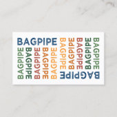 Bagpipe Niedlich Colorful Visitenkarte (Vorderseite)