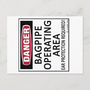 Bagpipe-Operationsfläche Postkarte