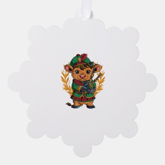 Bagpipe Ornament Karte (Vorderseite)