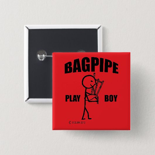 Bagpipe Play Boy Button (Vorne & Hinten)