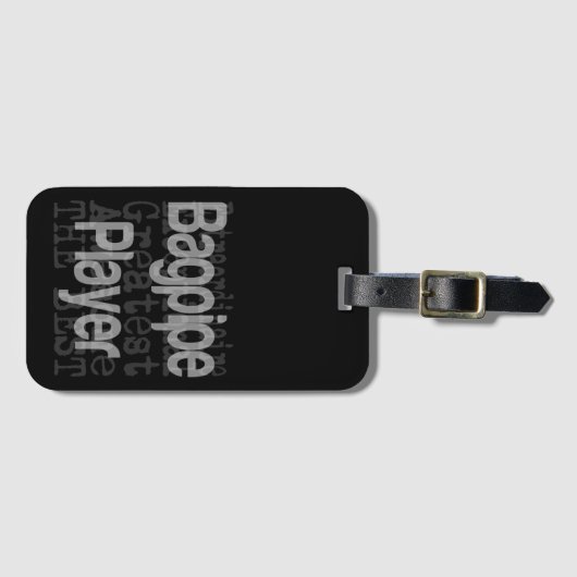 Bagpipe Player Extraordinator Gepäckanhänger (Vorderseite (Horizontal))