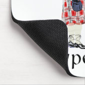 Bagpipe Player in Red Kilt Mousepad (Ecke)