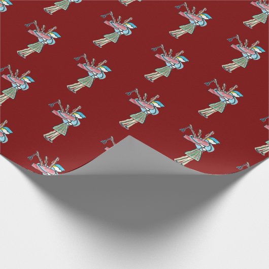 Bagpipe Playing Geschenkpapier (Ecke)