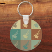 Bagpipe Pop Art Schlüsselanhänger (Vorderseite)