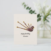 Bagpipe Postkarte (Stehend Vorderseite)