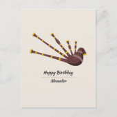 Bagpipe Postkarte (Vorderseite)